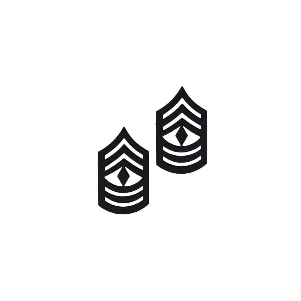 US Marine Corps First Sergeant Subdued Metal Pin On Rank - Sta-Brite Insignia INC.