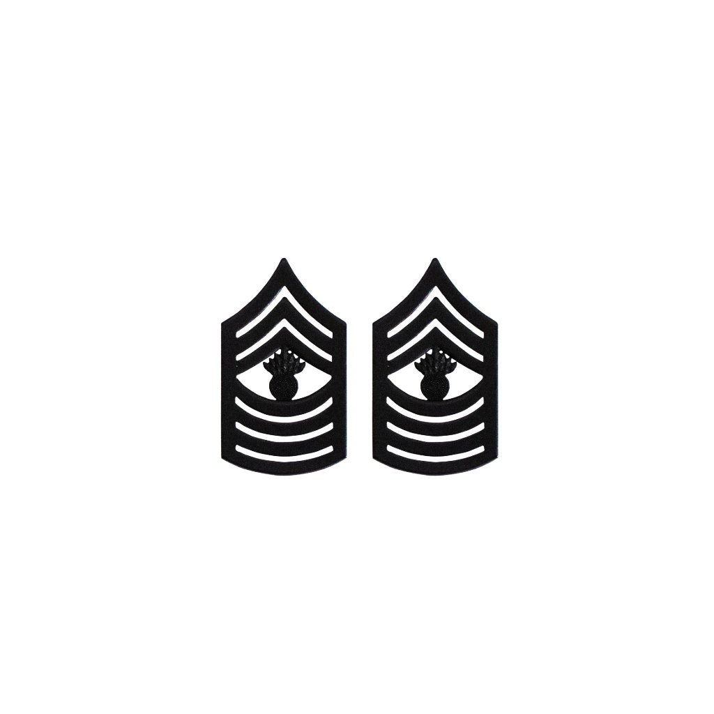 US Marine Corps Master Gunnery Sergeant Subdued Metal Pin On Rank - Sta-Brite Insignia INC.