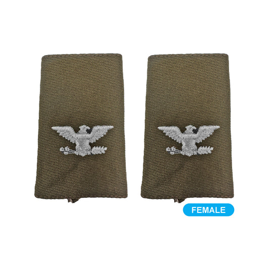 U.S. Army AGSU O6 Colonel Epaulets (Female) (pr)