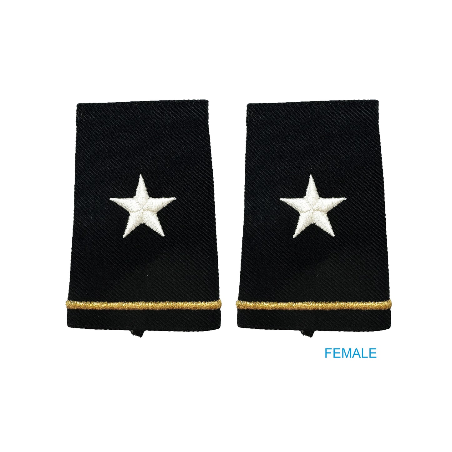 US Army O7 Brigadier General Shoulder Marks - Small/Female
