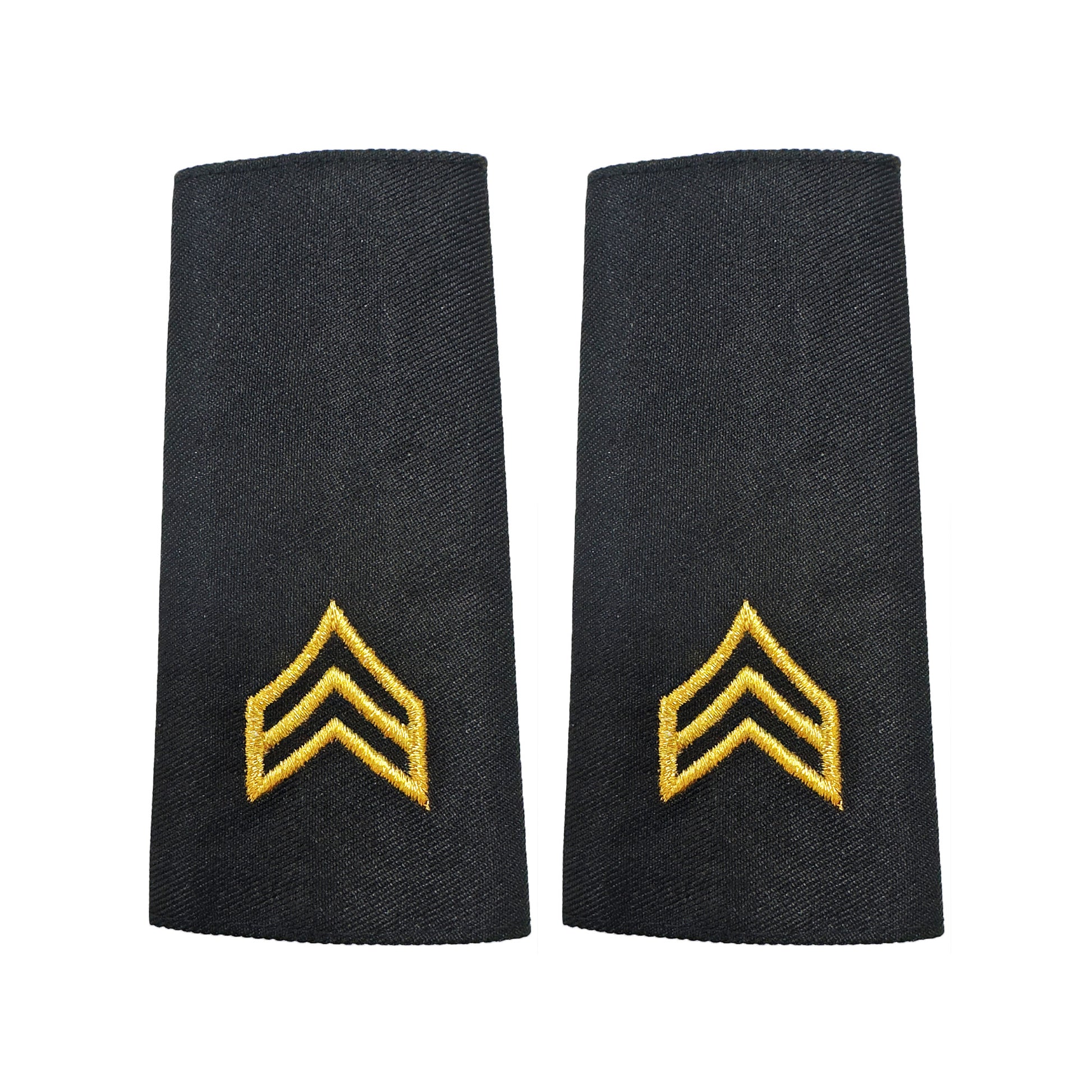 U.S. Army E5 Sergeant Shoulder Marks - Male (Large) - Sta-Brite Insignia Inc.