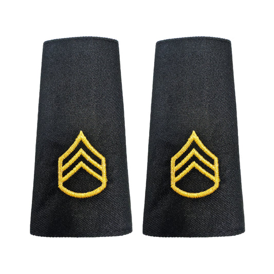 U.S. Army E6 Staff Sergeant Shoulder Marks - Male (Large) - Sta-Brite Insignia Inc.