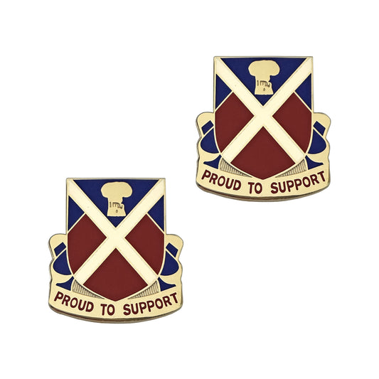 US Army 10th Support Battalion (10th BSB) Unit Crest (Pair)
