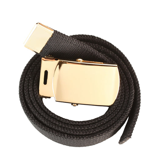 U.S. Army Elastic Belt with STA-BRITE® Gold Buckle and Tip Female