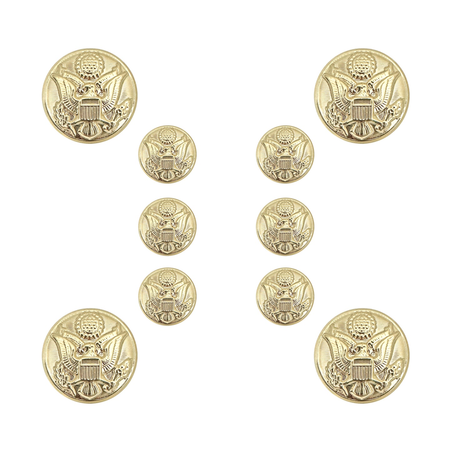 US Army Male STA-BRITE® Button Set - Sta-Brite Insignia Inc.