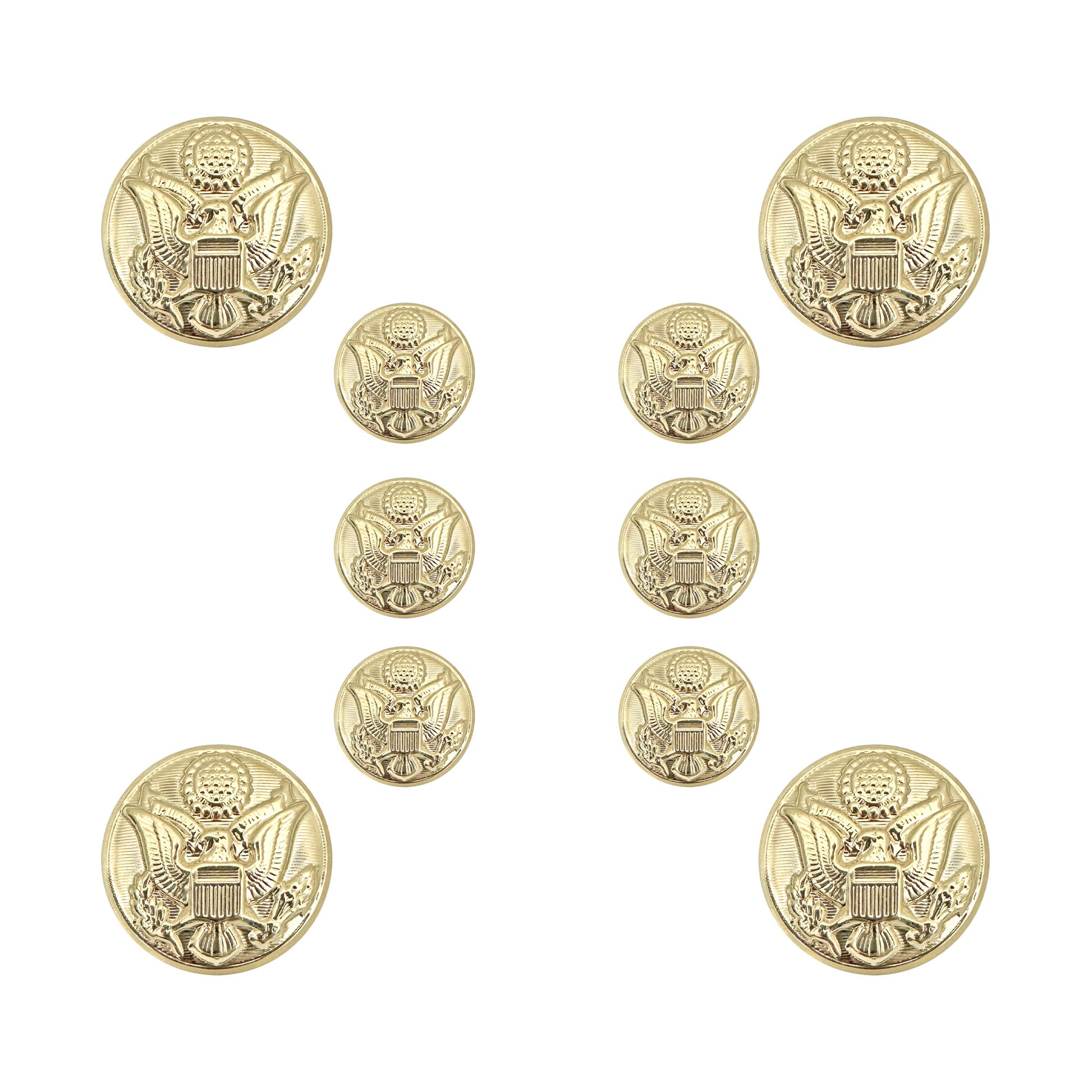 US Army Male STA-BRITE® Button Set - Sta-Brite Insignia Inc.
