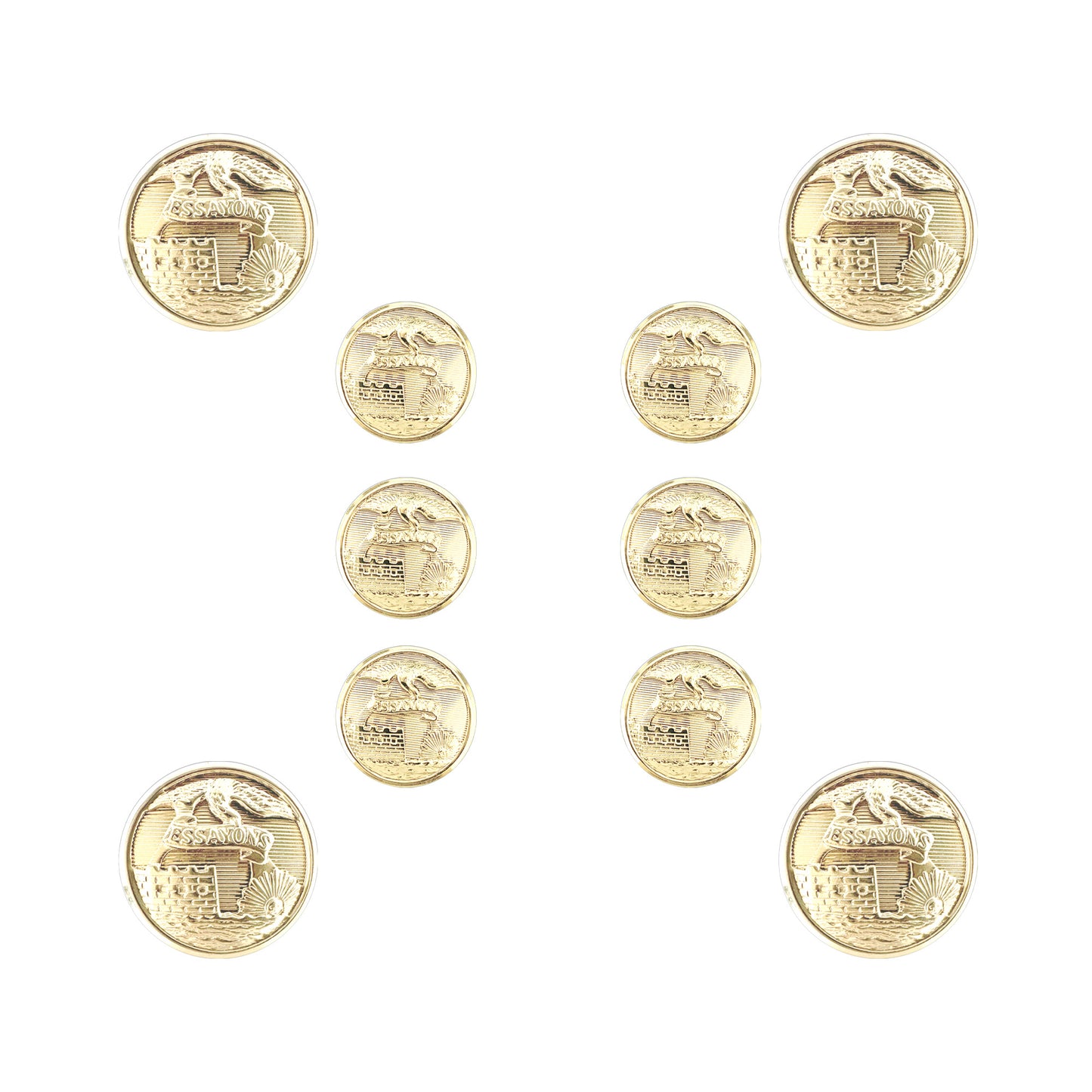 US Army Female Engineer STA-BRITE® Button Set - Sta-Brite Insignia Inc.
