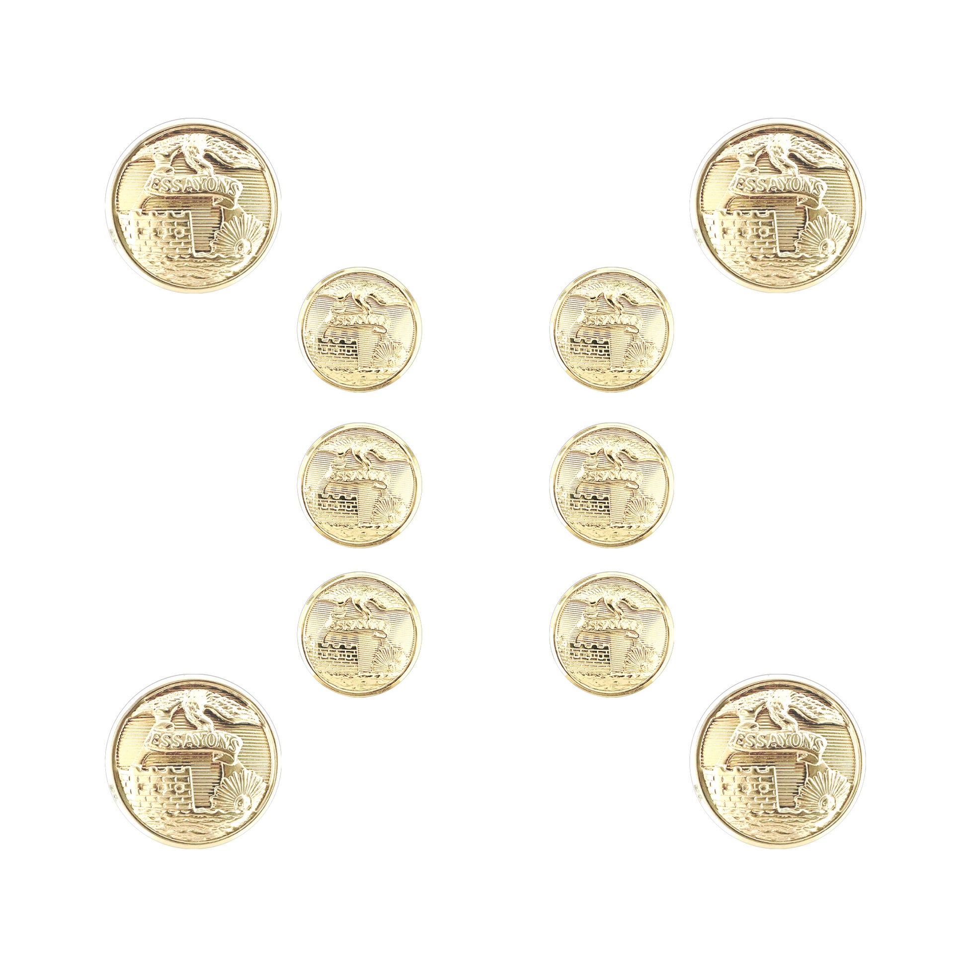 US Army Female Engineer STA-BRITE® Button Set - Sta-Brite Insignia Inc.