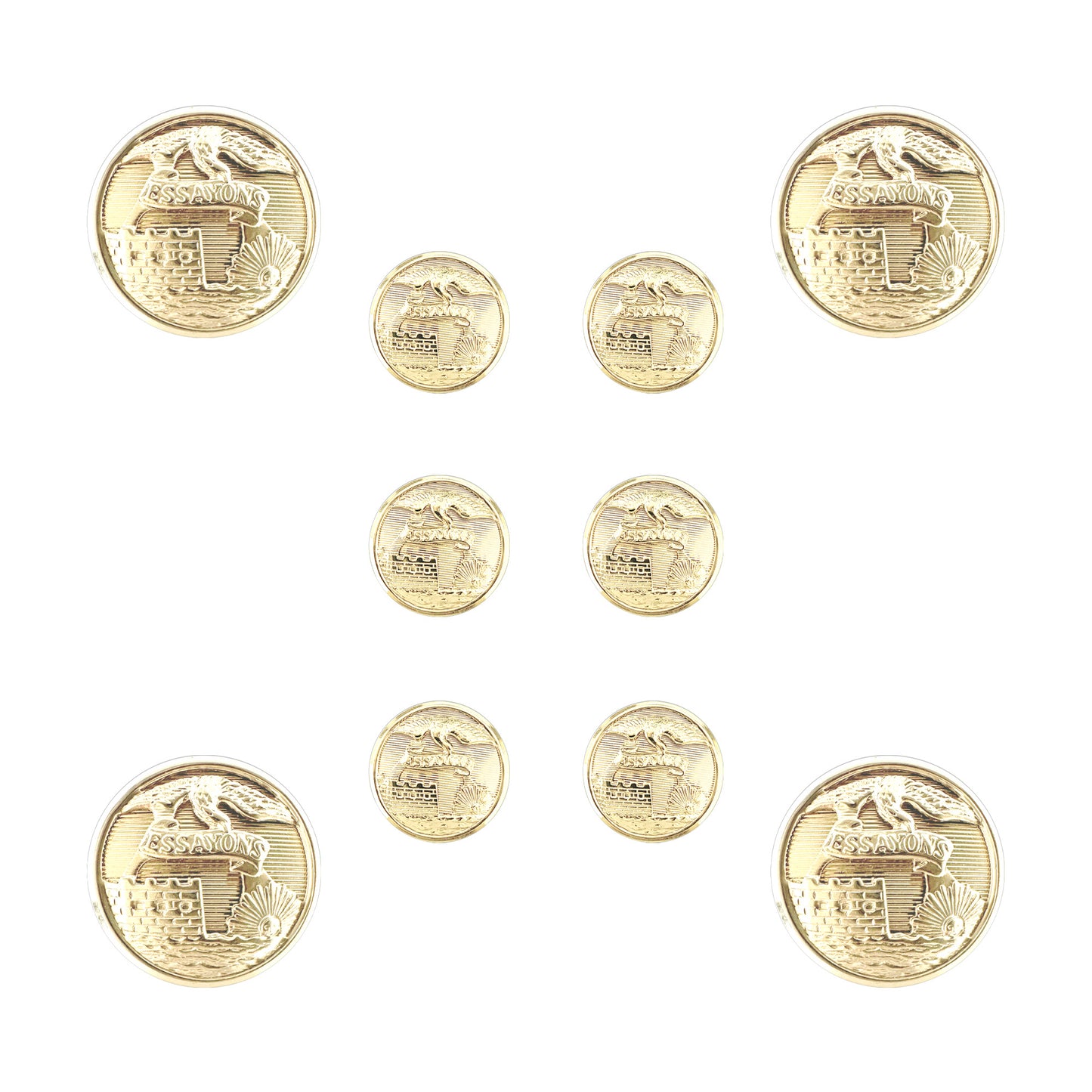US Army Male Engineer STA-BRITE® Button Set - Sta-Brite Insignia Inc.