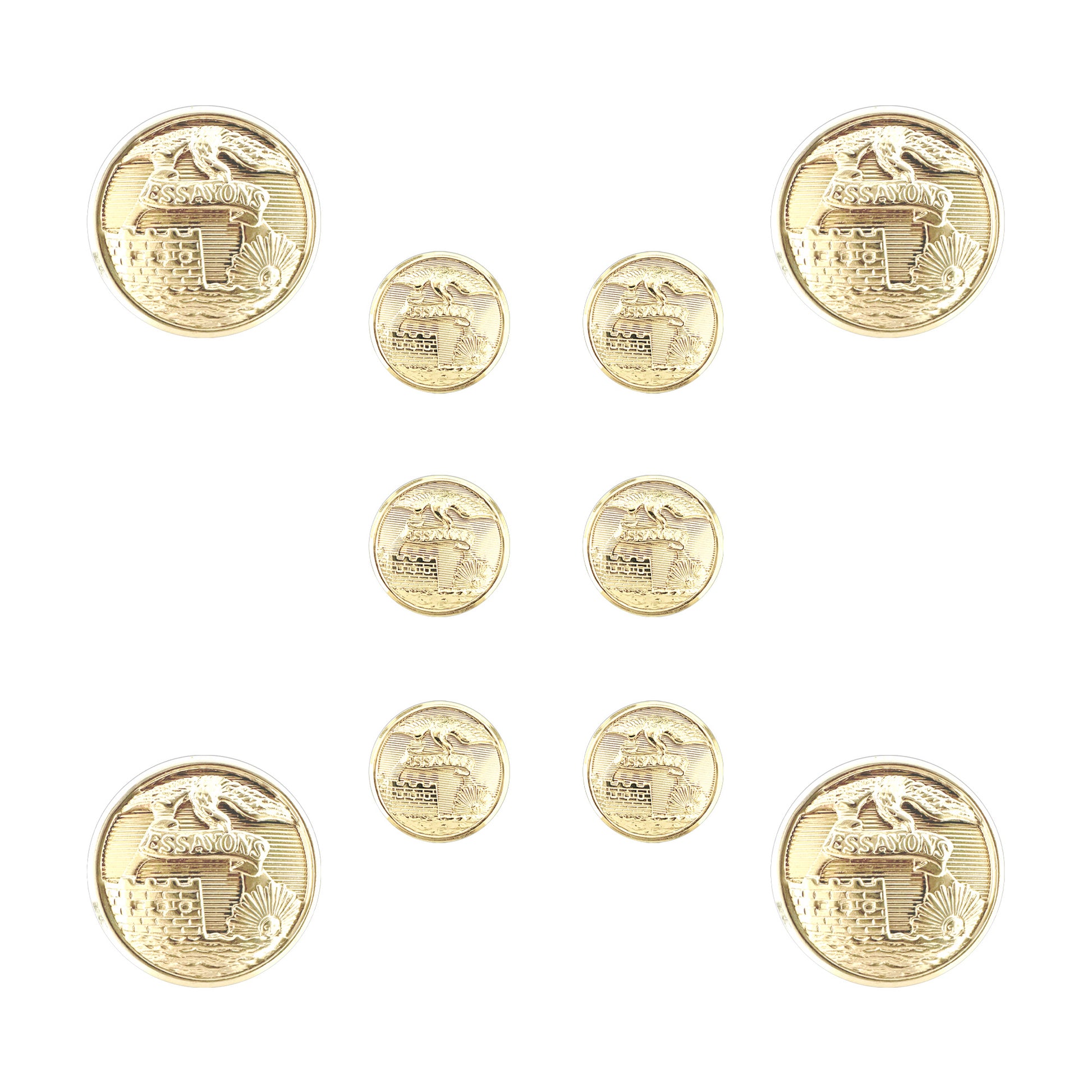 US Army Male Engineer STA-BRITE® Button Set - Sta-Brite Insignia Inc.