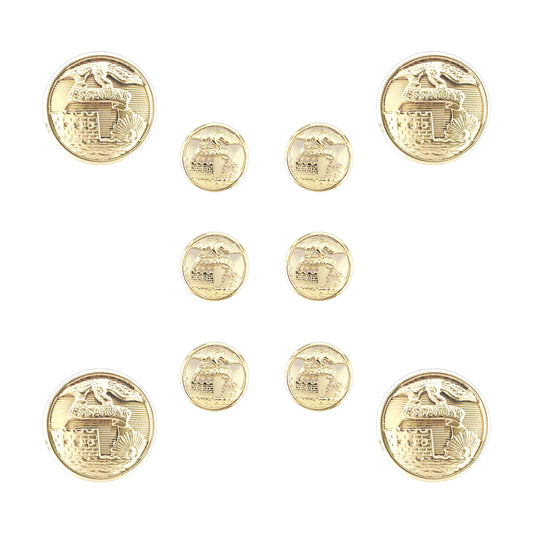 US Army Male Engineer STA-BRITE® Button Set - Sta-Brite Insignia Inc.