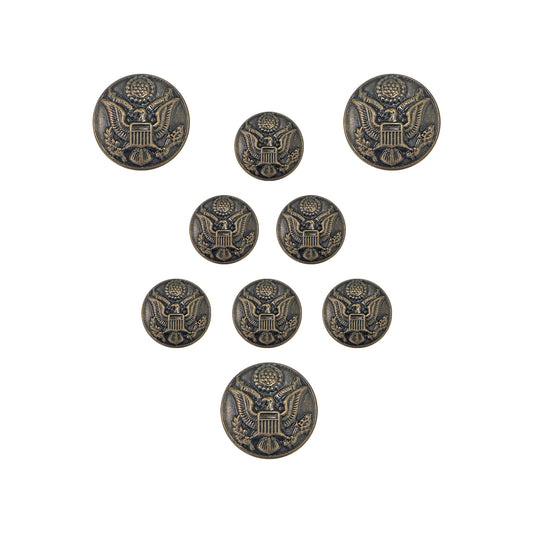 US Army AGSU Female STA-BRITE® Button Set - Sta-Brite Insignia Inc.