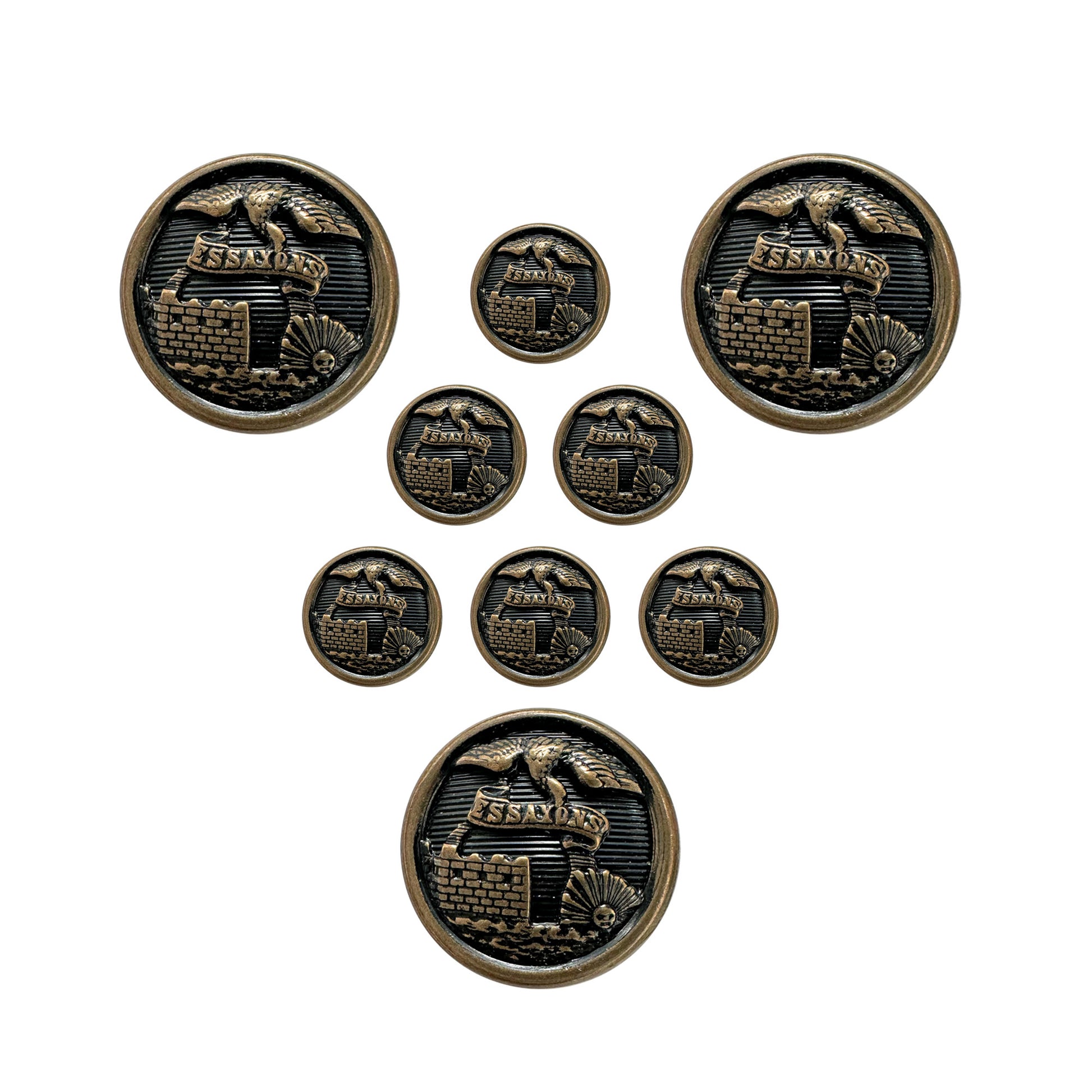 US Army AGSU Engineer Male STA-BRITE® Button Set - Sta-Brite Insignia Inc.