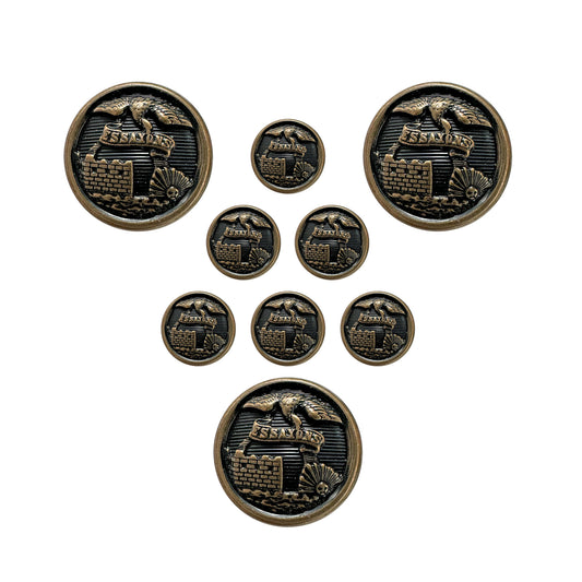 US Army AGSU Engineer Male STA-BRITE® Button Set - Sta-Brite Insignia Inc.