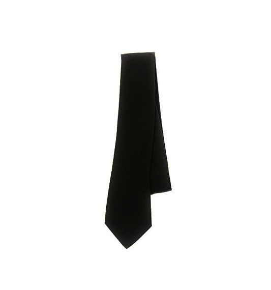 Four in hand black tie