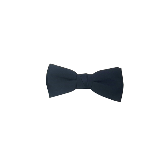 Blue Satin Bow Tie with Clip