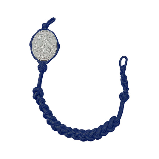 German Schutzenschnur Marksmanship Navy blue Cord with Silver Badge - Sta-Brite Insignia Inc.