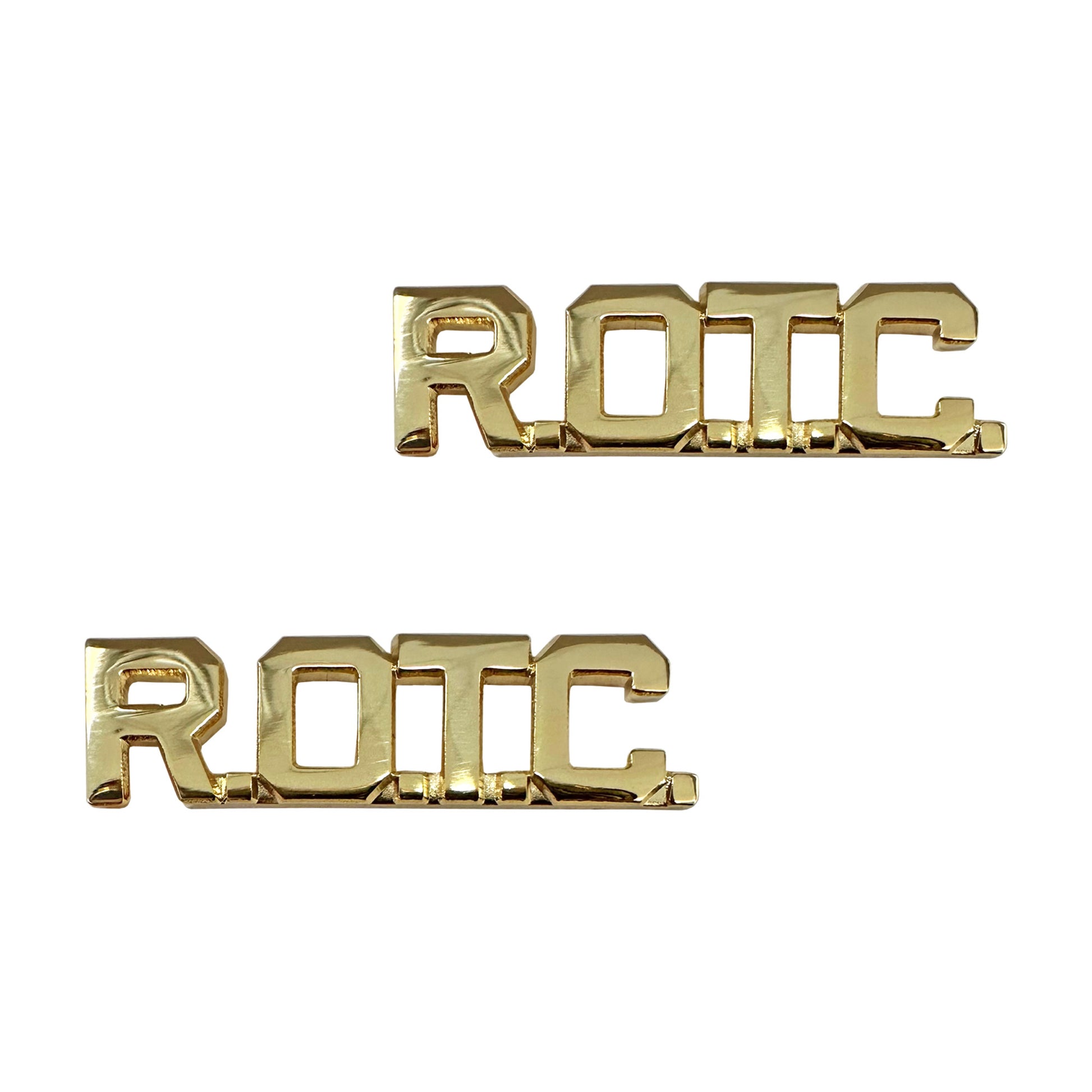 U.S. Army R.O.T.C. Gold Letters (pair) - Sta-Brite Insignia Inc.