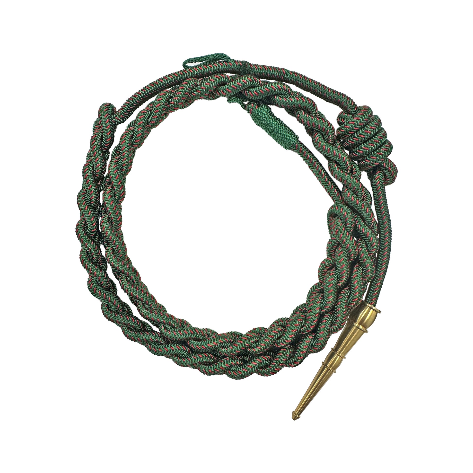 U.S. Army WWI French Fourragere Cord Green w/ Red Spots (each) U.S. Army WWI French Fourragere Cord Green w/ Red Spots (each)