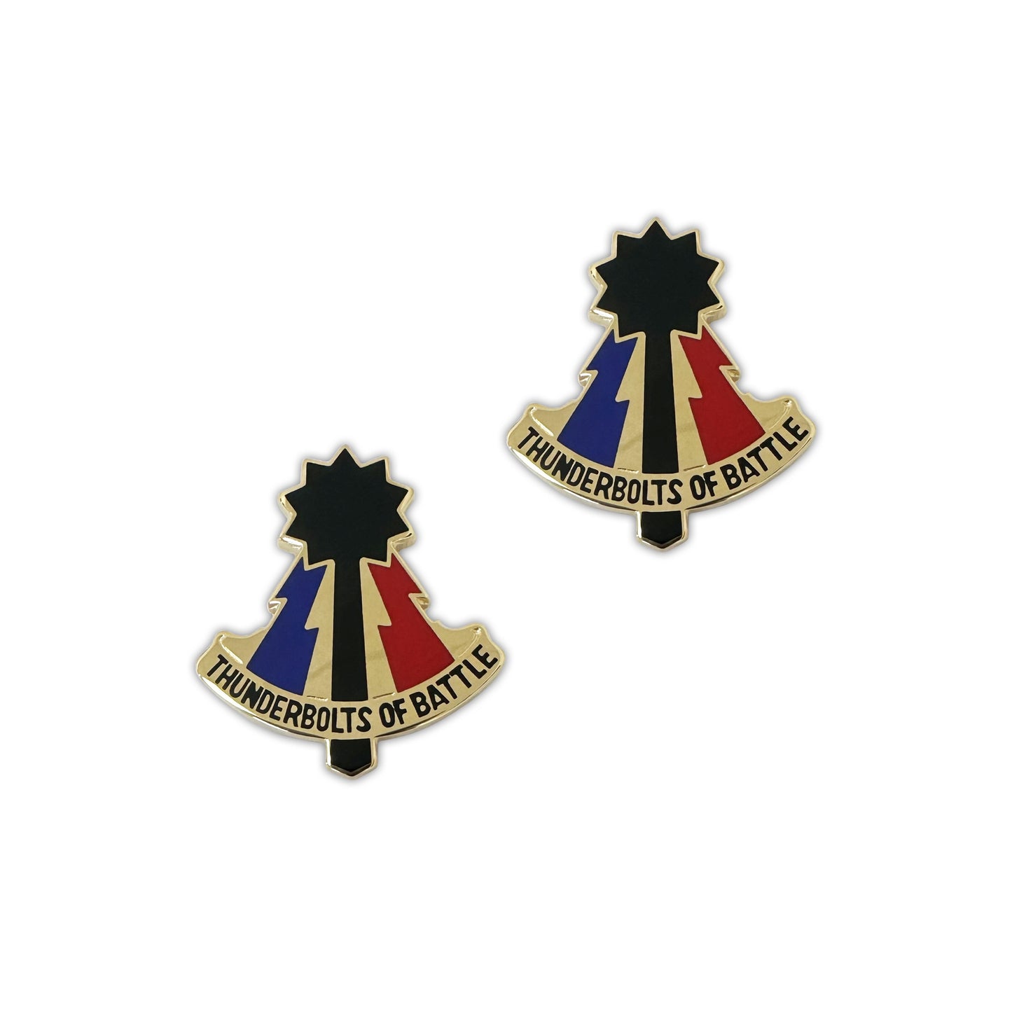 194th Armor Brigade Crest  "Thunderbolts Of Battle" (pair)