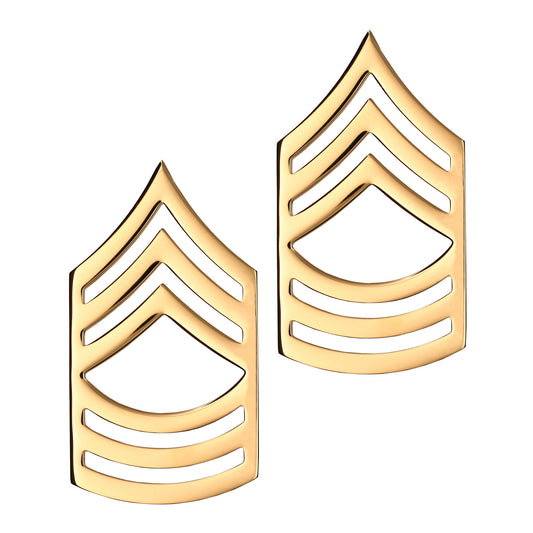 U.S. Army E8 Master Sergeant STA-BRITE® Pin-on Rank