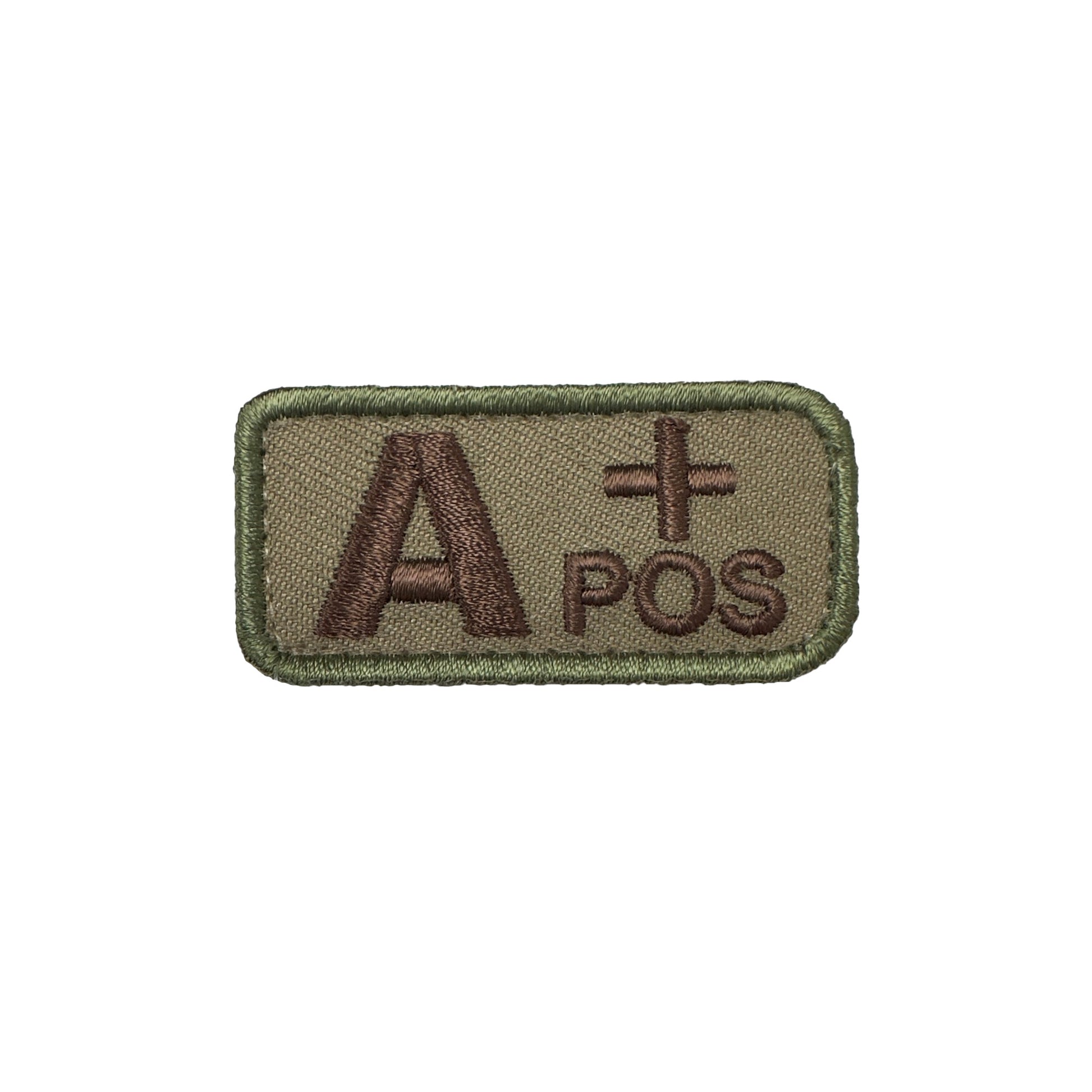 A+ Blood Type Desert Patch with Hook Fastener (each) - Sta-Brite Insignia Inc.