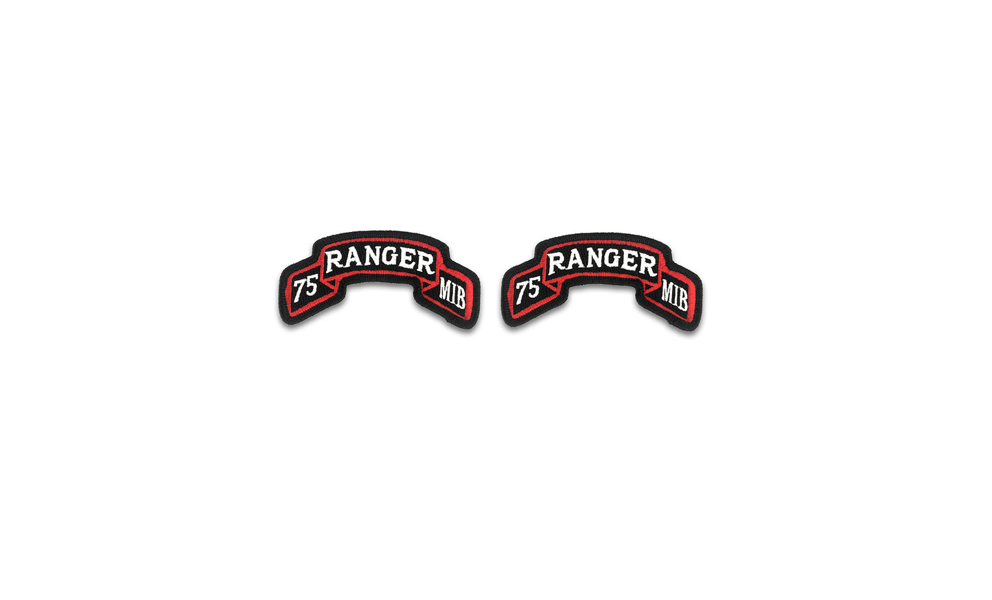 U.S. Army75th Ranger Military Intelligence Battalion Color Scroll W/ Hook Fastener (pair)