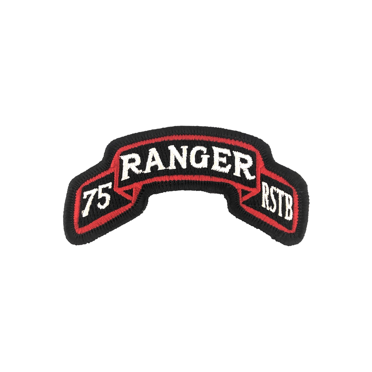 U.S. Army 75th Ranger (RSTB) Color Scroll with Hook Fastener (each)