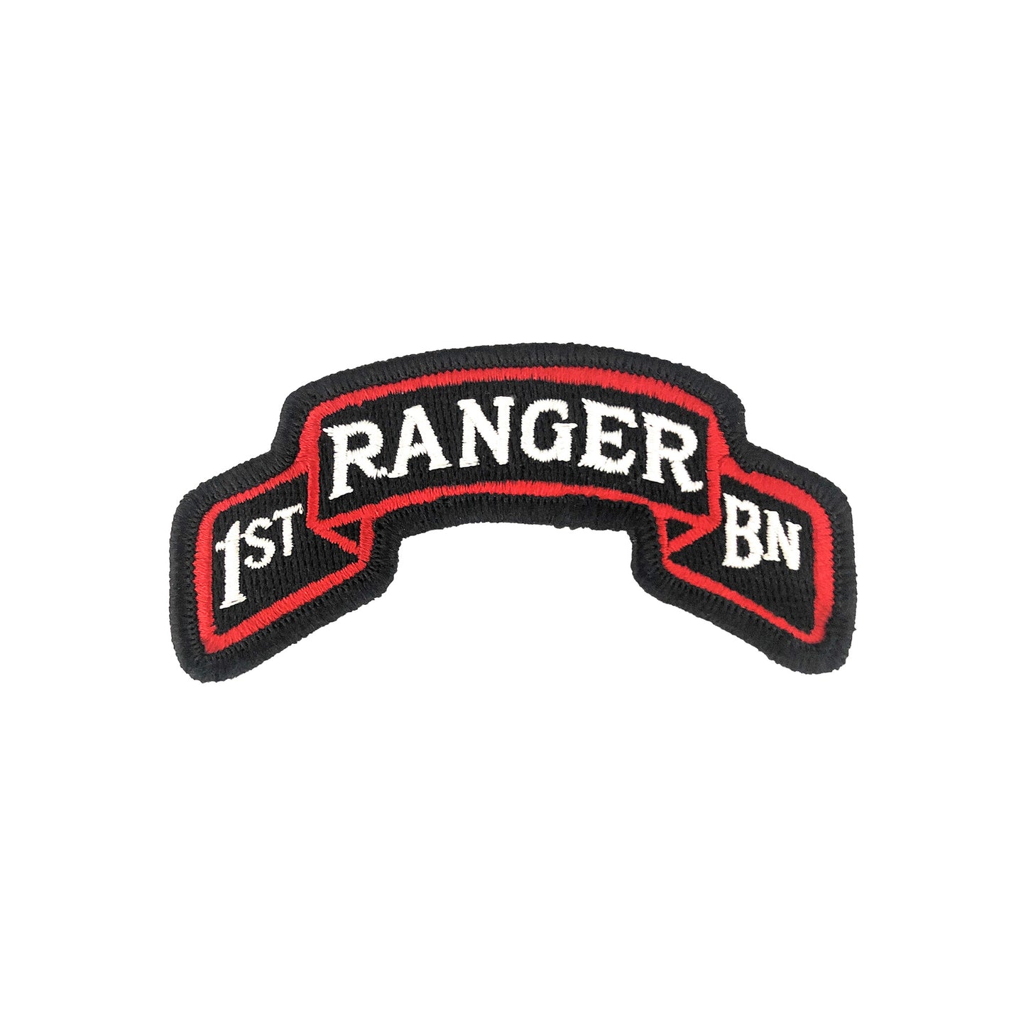 U.S. Army 75th Ranger Regiment 1st Battalion Color Scroll with Hook Fastener (each)