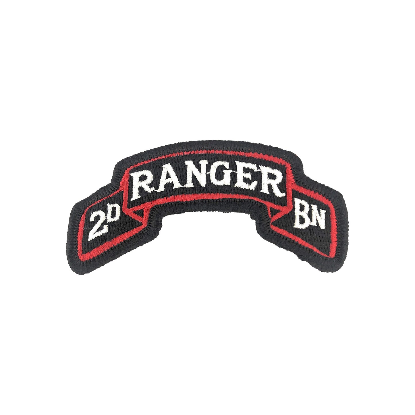 U.S. Army 75th Ranger Regiment 2nd Battalion Color Scroll with Hook Fastener (each)