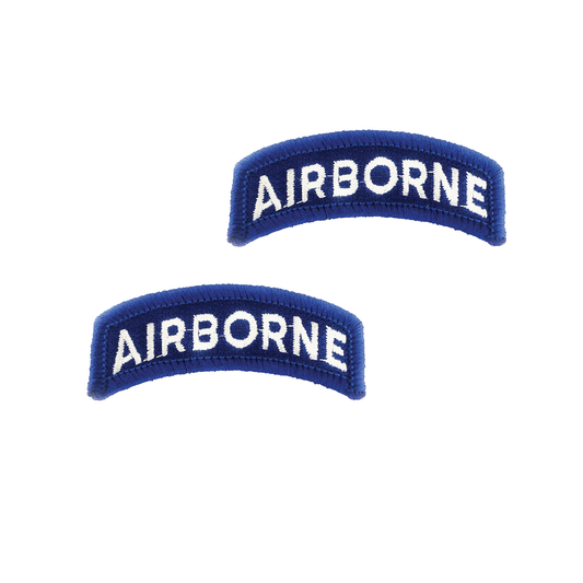 Airborne White and Blue SEW ON AGSU Color tab (pair)