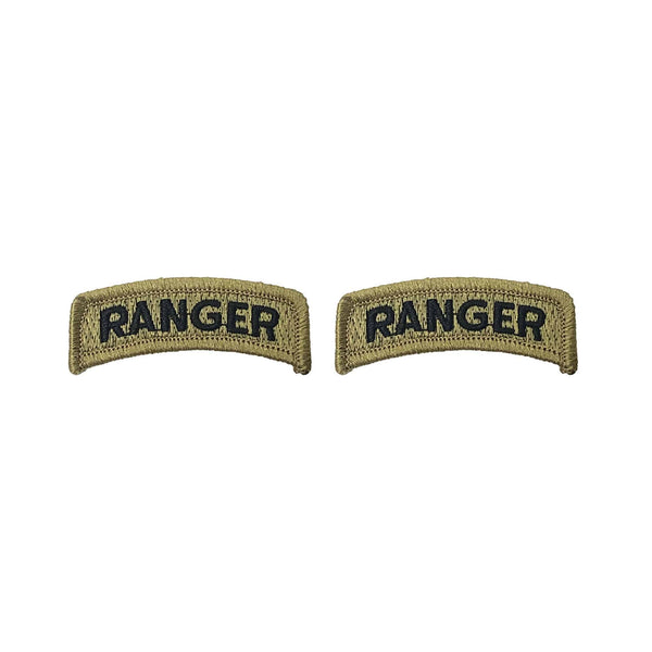 U.S. Army Ranger OCP Tab with Hook Fastener (pair)