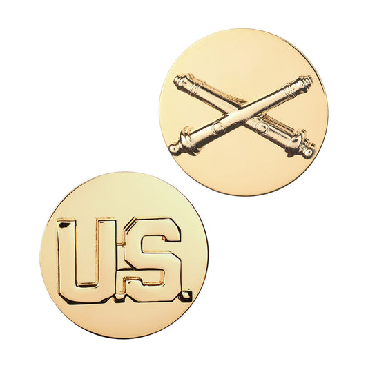 U.S. Army Enlisted Field Artillery & U.S. STA-BRITE® Pin-on (pair)