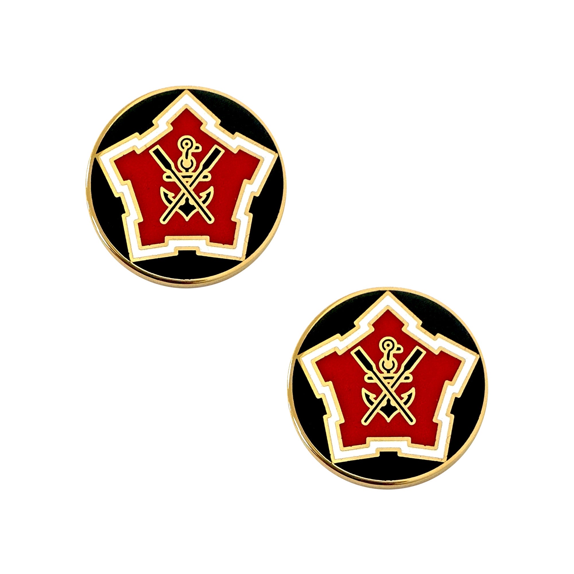2nd Engineer Battalion crest (pair) | Sta-Brite Insignia Inc.