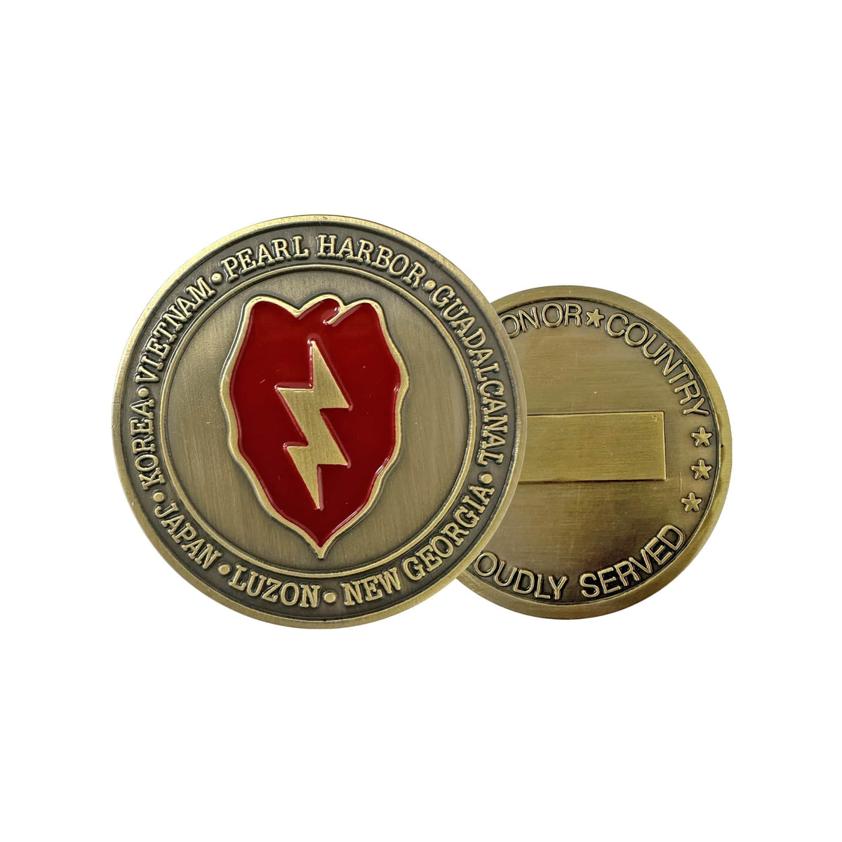 Stab Coin U.S. Army 25th Infantry Division Challenge Coin