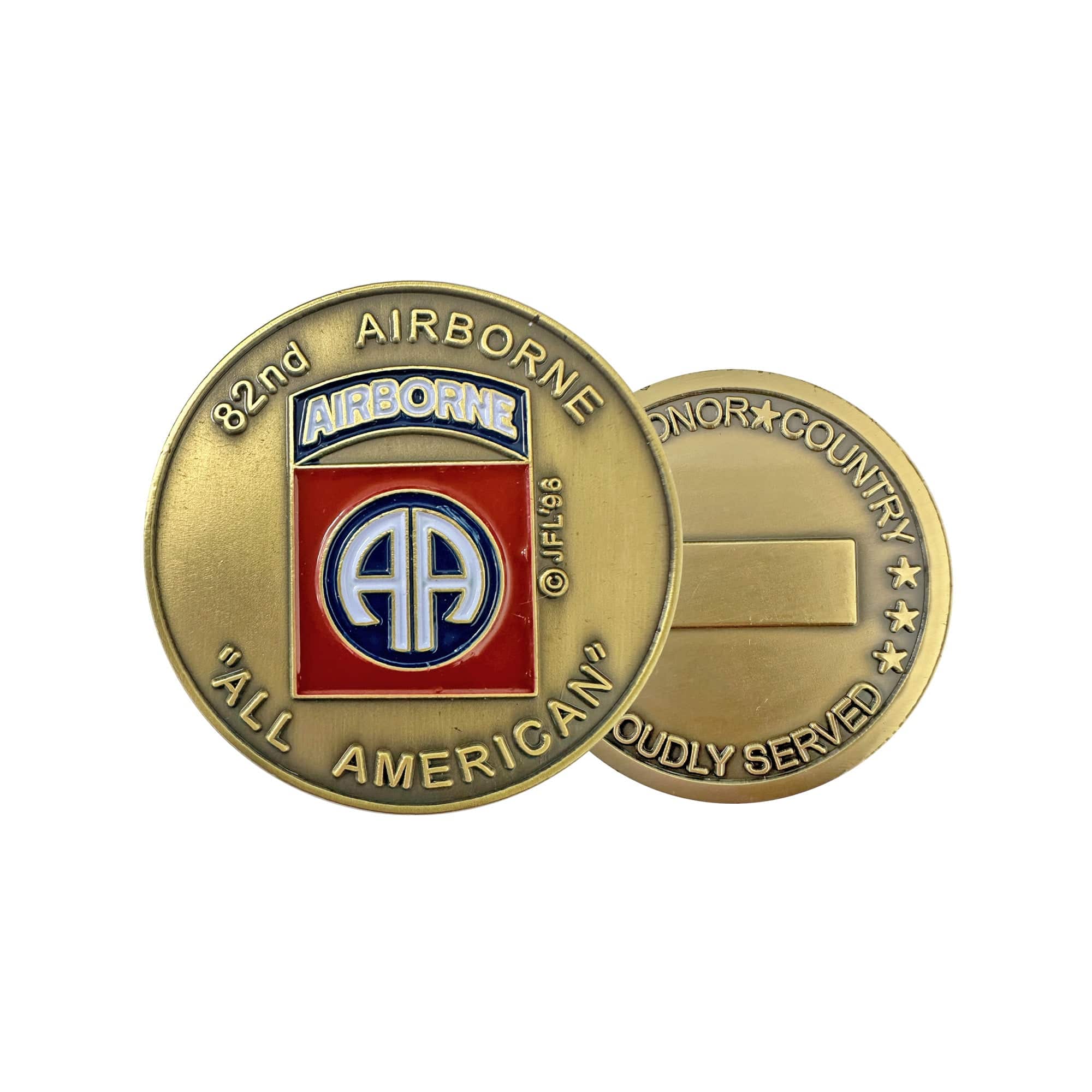Stab Coin U.S. Army 82nd Airborne Division Challenge Coin