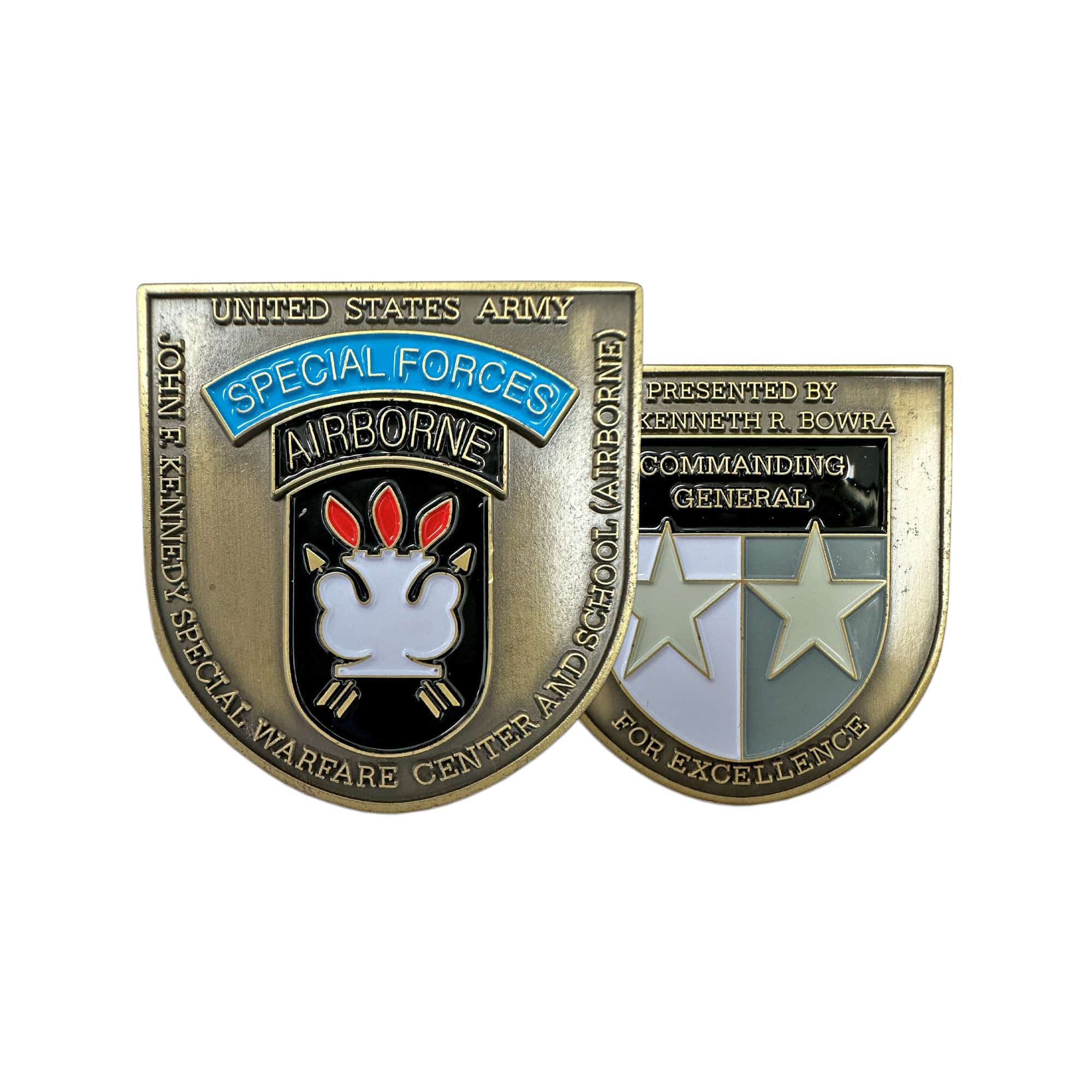 Stab Coin U.S. Army JFK Special Warfare Challenge Coin | Sta-Brite Insignia Inc.