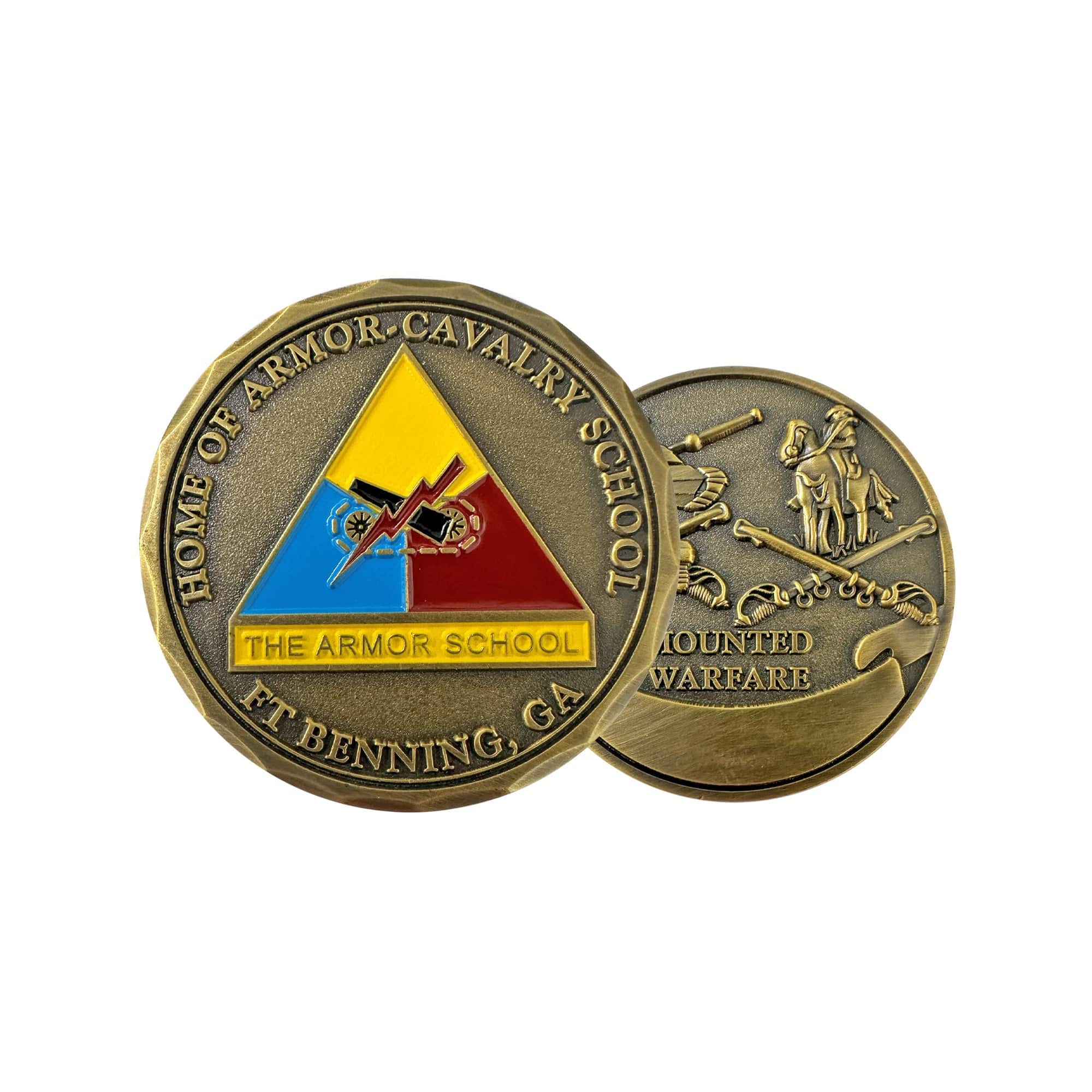 Stab Coin U.S. Army Fort Benning Armor School Challenge Coin