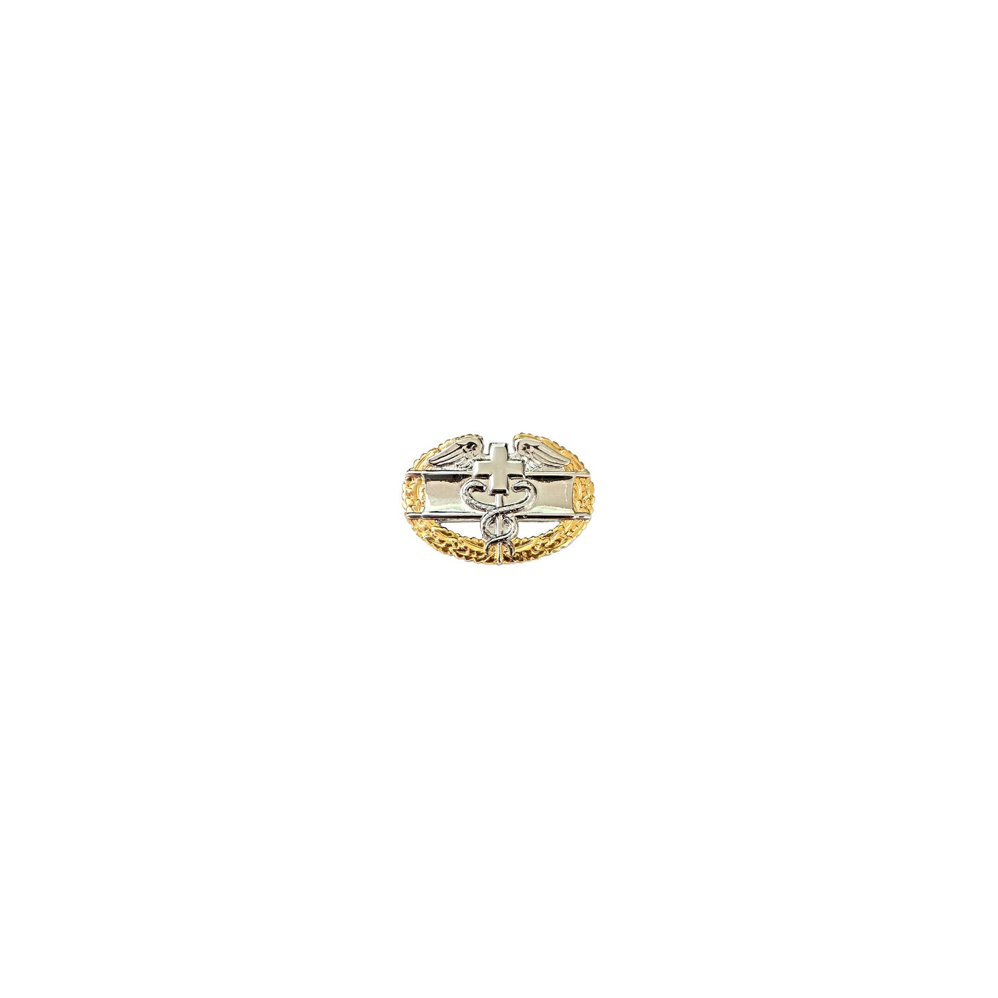 Master Combat Medical Badge 1 AWD Gold Wreath Dress Mini STA-BRITE
