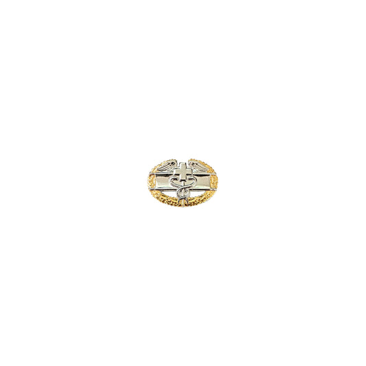 Master Combat Medical Badge 1 AWD Gold Wreath Dress Mini STA-BRITE