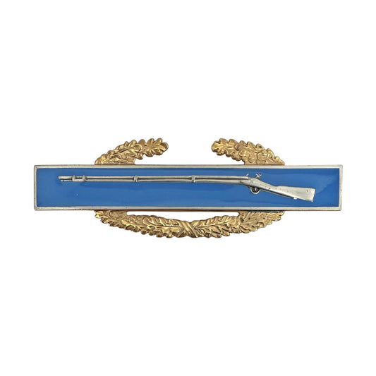 Master Combat Infantry Badge 1 AWD Gold Wreath Silver-Oxide STA-BRITE®