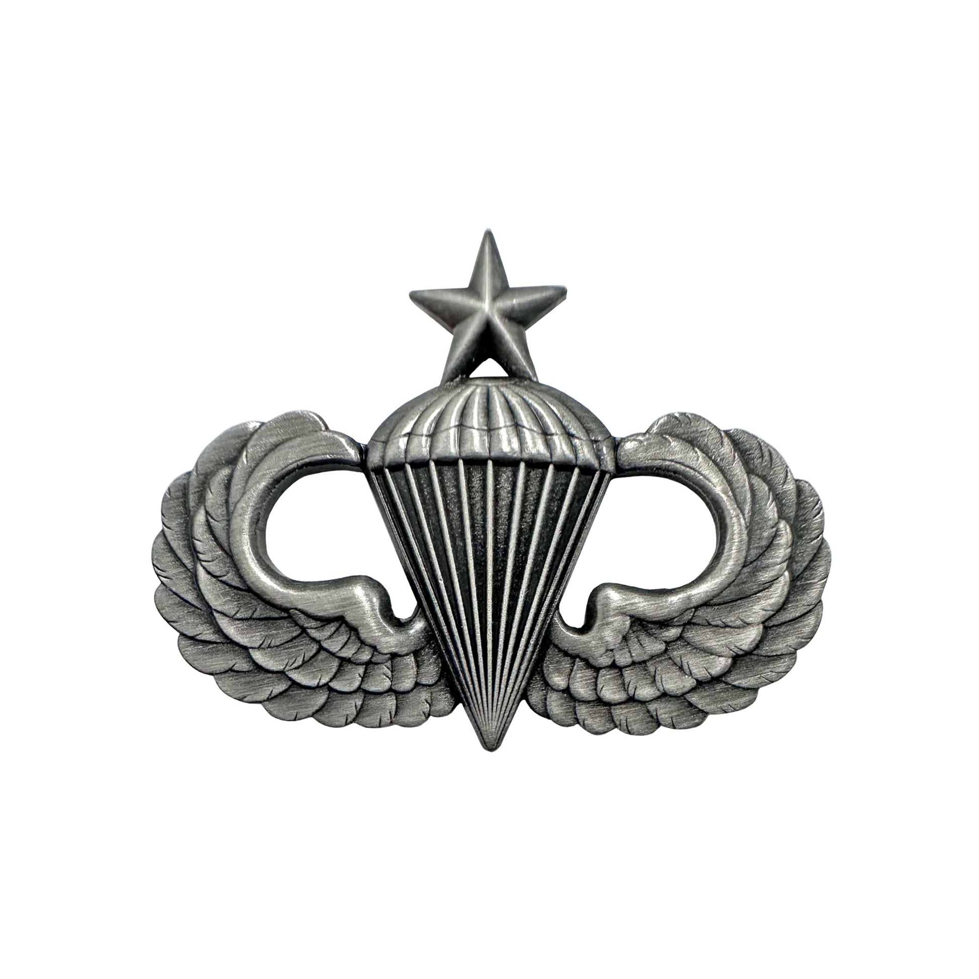 U.S. Army Parachutist Jump Wing Senior Badge Silver-Oxidized STA-BRITE® - Sta-Brite Insignia Inc.