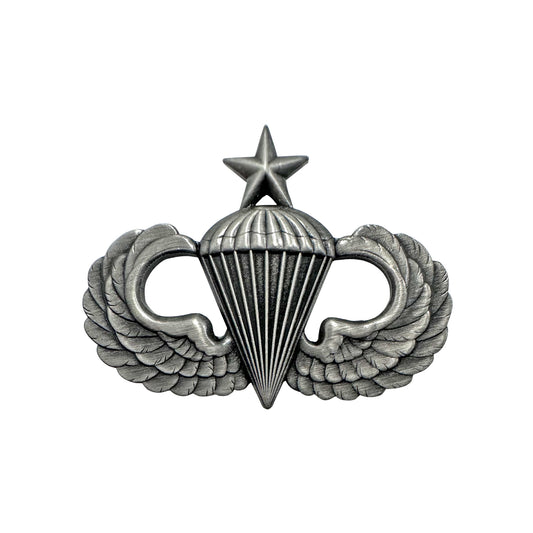U.S. Army Parachutist Jump Wing Senior Badge Silver-Oxidized STA-BRITE® - Sta-Brite Insignia Inc.
