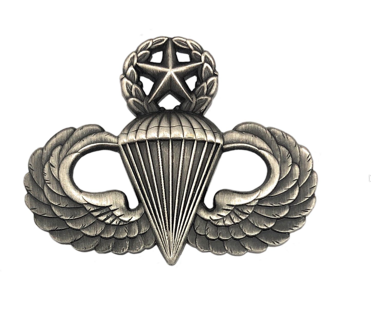 U.S. Army Master Parachutist Badge, Silver Oxidized - Sta-Brite Insignia Inc.