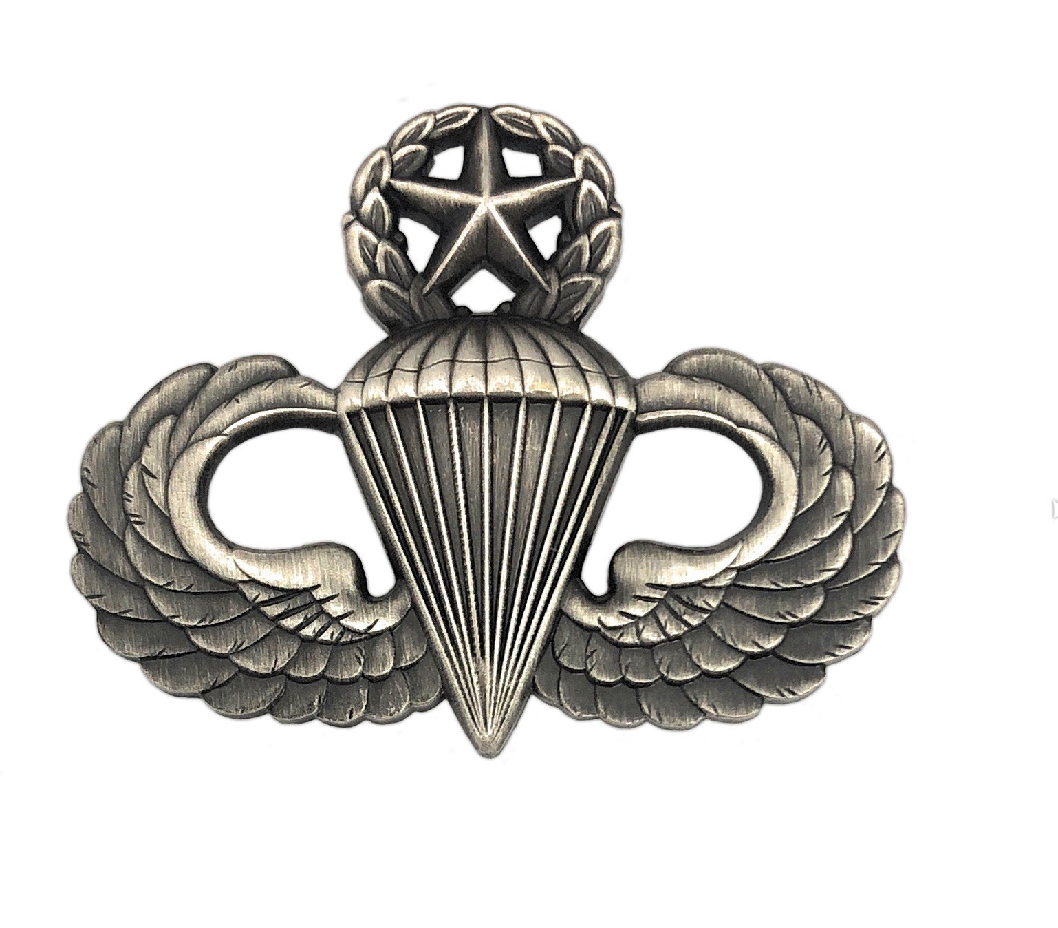 U.S. Army Master Parachutist Badge, Silver Oxidized - Sta-Brite Insignia Inc.
