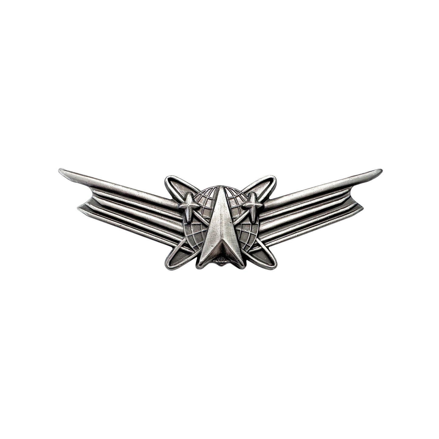 U.S. Army Space Command (Basic) Badge Silver-Oxidized