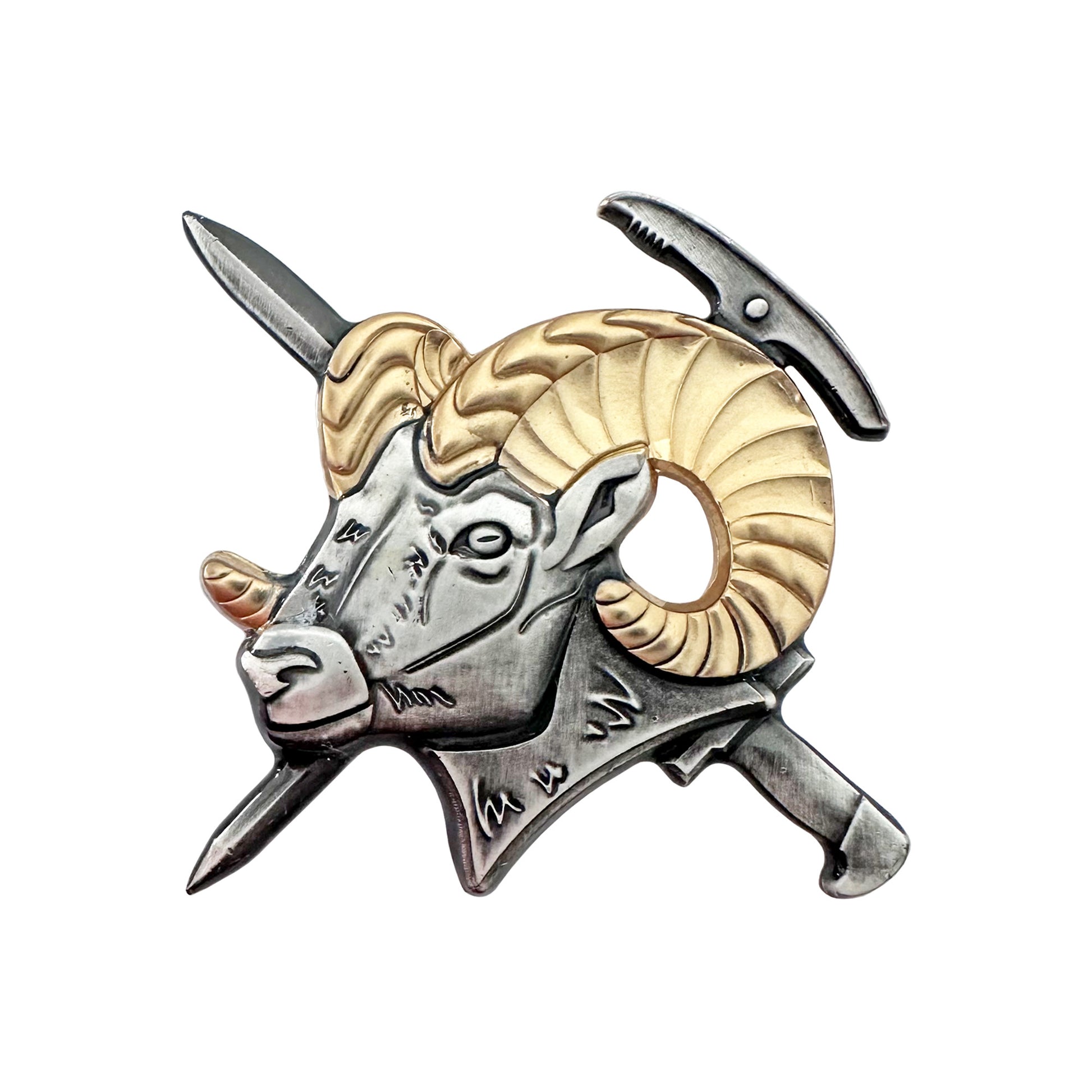 U.S. Army STA-BRITE® Mountaineering Silver-Oxidized Badge (each) - Sta-Brite Insignia Inc.