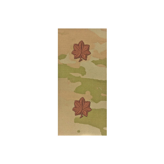 U.S. Air Force O4 Major OCP Spice Brown Sew-on Rank For Cap “Only”.
