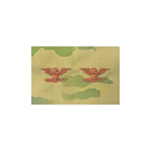 U.S. Air Force O6 Colonel OCP Spice Brown Sew-on Rank For Cap “Only”