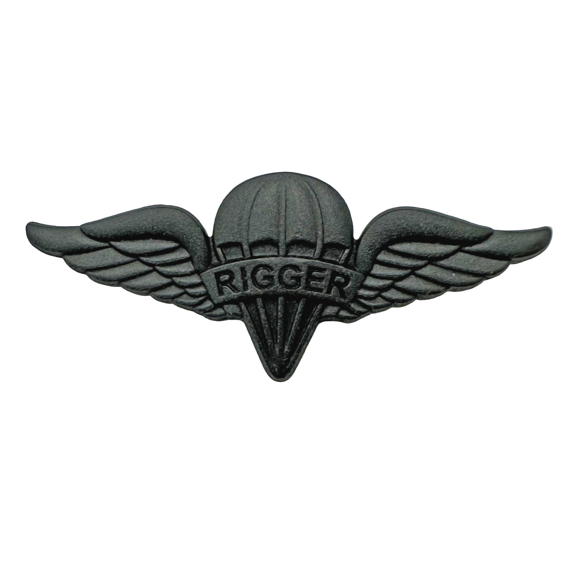 U.S. Army Parachute Rigger Sta-Brite® BLACK Metal Pin-on Badge - Sta-Brite Insignia Inc.